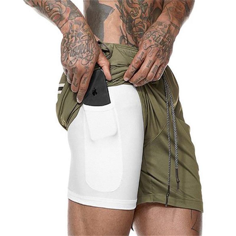 Sports Shorts Men's Summer Casual Running Fast Dry Five-point Pants Breathable Training Fitness Pants