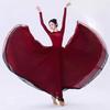 Klassieke Chinese Dans Vloeiende Gaasrok - Dubbele Laag 720° Swing Performance & Oefenkostuum