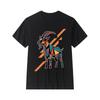 Europese maten Heren Vintage Geometrisch Geitenkop T-shirt