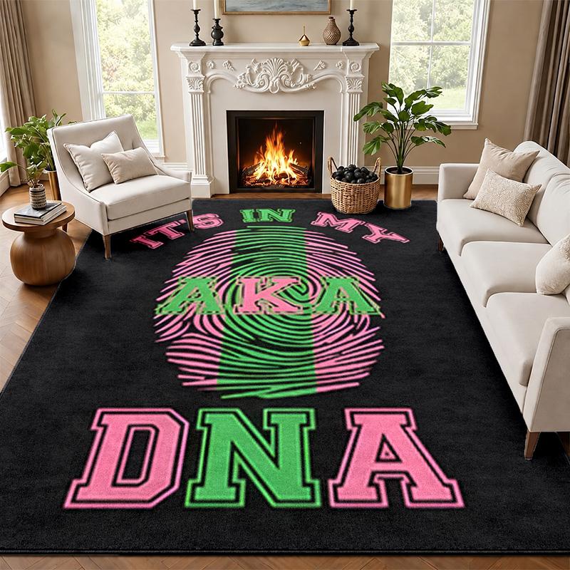 Alpha Kappa Alpha Sorority Carpet Door Mat for Living Room or Bedroom Protective Mat Under Chair Office Decoration Christmas Gift Birthday Present