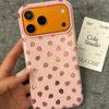 Ins Sweet Cute Bling Pink Strawberry Shockproof Phone Case For iPhone 13 14 15 16 17 Pro Max Hard IMD TPU Back Cover
