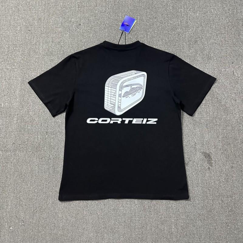 Corteiz Korte Mouw T-shirt Heren Losse Pasvorm Grafische Print Ronde Hals Casual Streetwear T-shirt