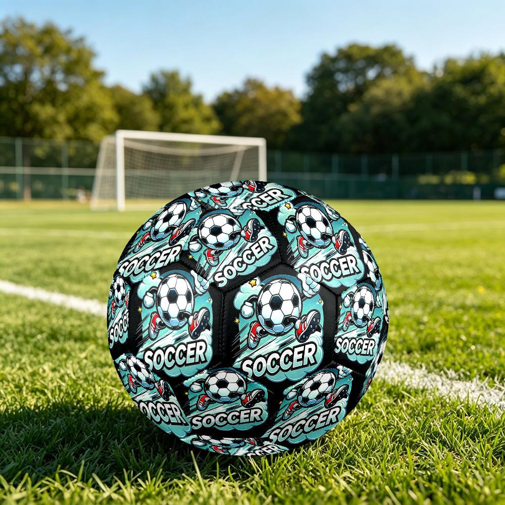 1pc Soccer Ball Adventure Size 5 Soccer Ball Professional Match Training Football Indoor &Outdoor Sports Ball Lightweight Durable C6574