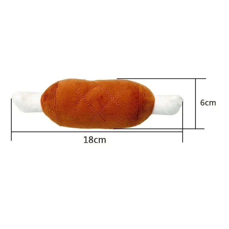 Nou animal de companie câine pisică fleece picioare de pui jucării de plus jucării pentru câini scârțâit jucărie cu sunet potrivit pentru câini de companie mici și mijlocii pluș de durabilitate