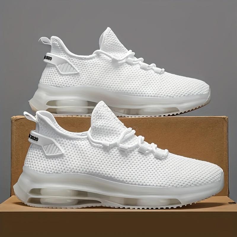 Men's Non-Slip Casual Sneakers Breathable Outdoor Jogging Training Hiking Sports Running Outdoor Women Weave Knit Lace Up Shoes