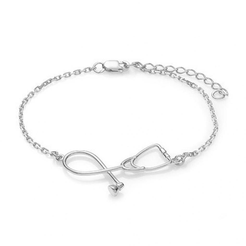 Mode Stethoscoop Armband Verpleegkundige Dokter Medische Student Bangle Sieraden Cadeau