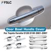 Car Decoration Door Bowl Handle Cover For Toyota Corolla E120 E130 2001-2007 Cars Accessories Chrome Silver Smart Holes Styling