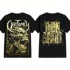 American Hip Hop T-Shirt 's Death Metal Obituary Streetwear Overszied Short Sleeves Y2k Heavy Cotton Clothing