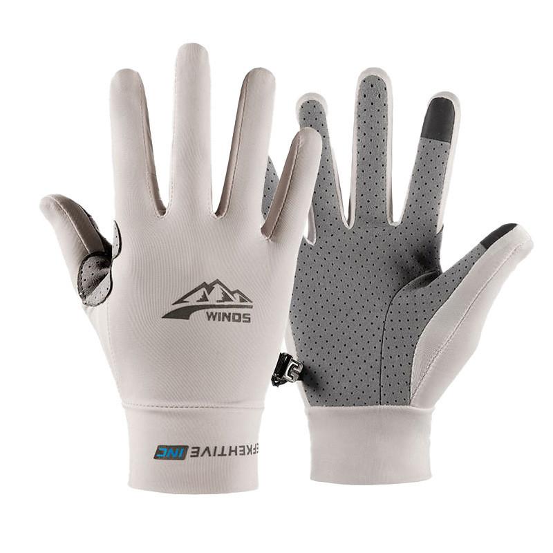 Cycling Gloves For Men Women With Touch Screen Breathable Ice Silk Ultra Thin Uv Protection For Outdoor Sports