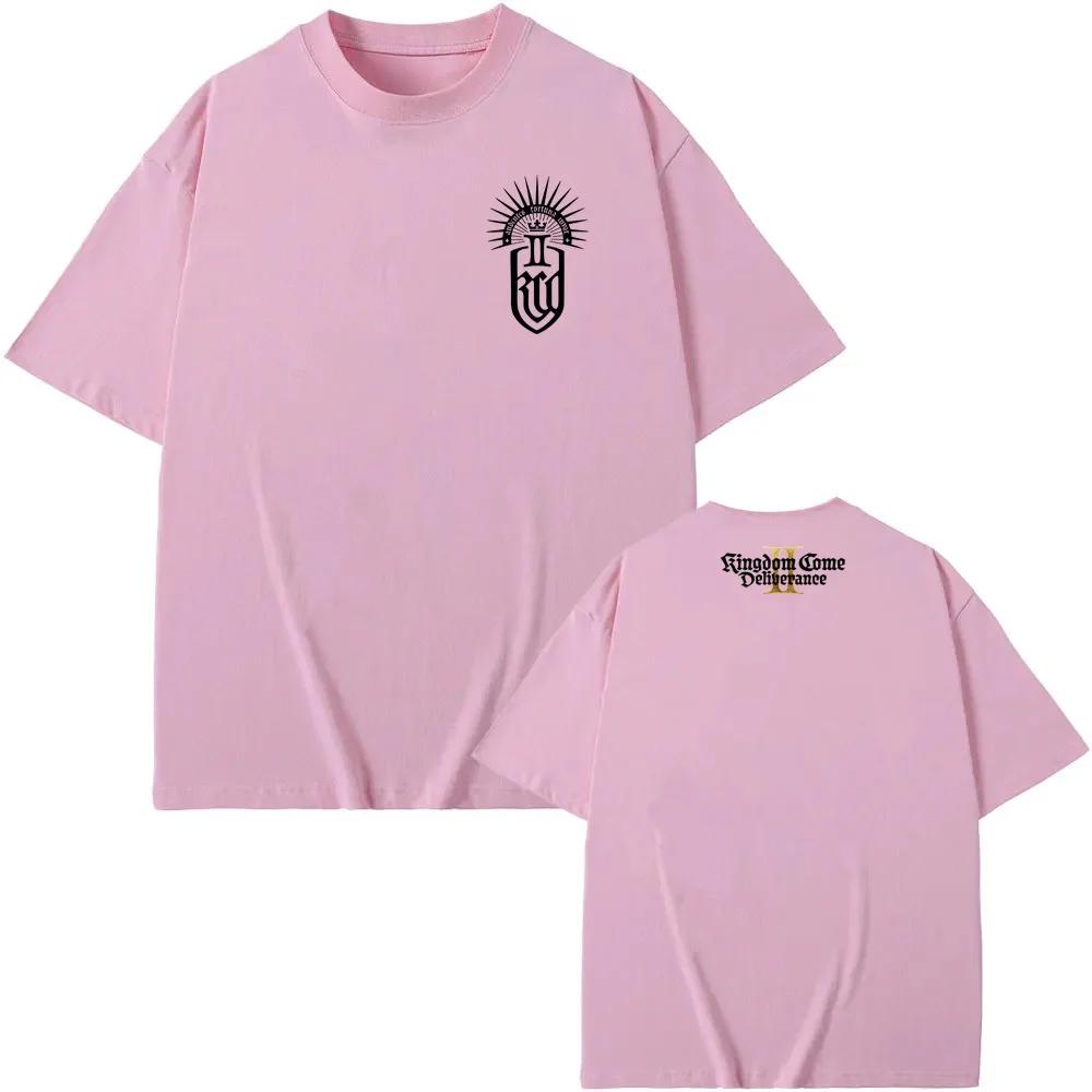 TShirt Kingdom Come Deliverance II  Emblem Game Graphic Printing Tee High Quality Graphic Printing TEE 100cotton Casual