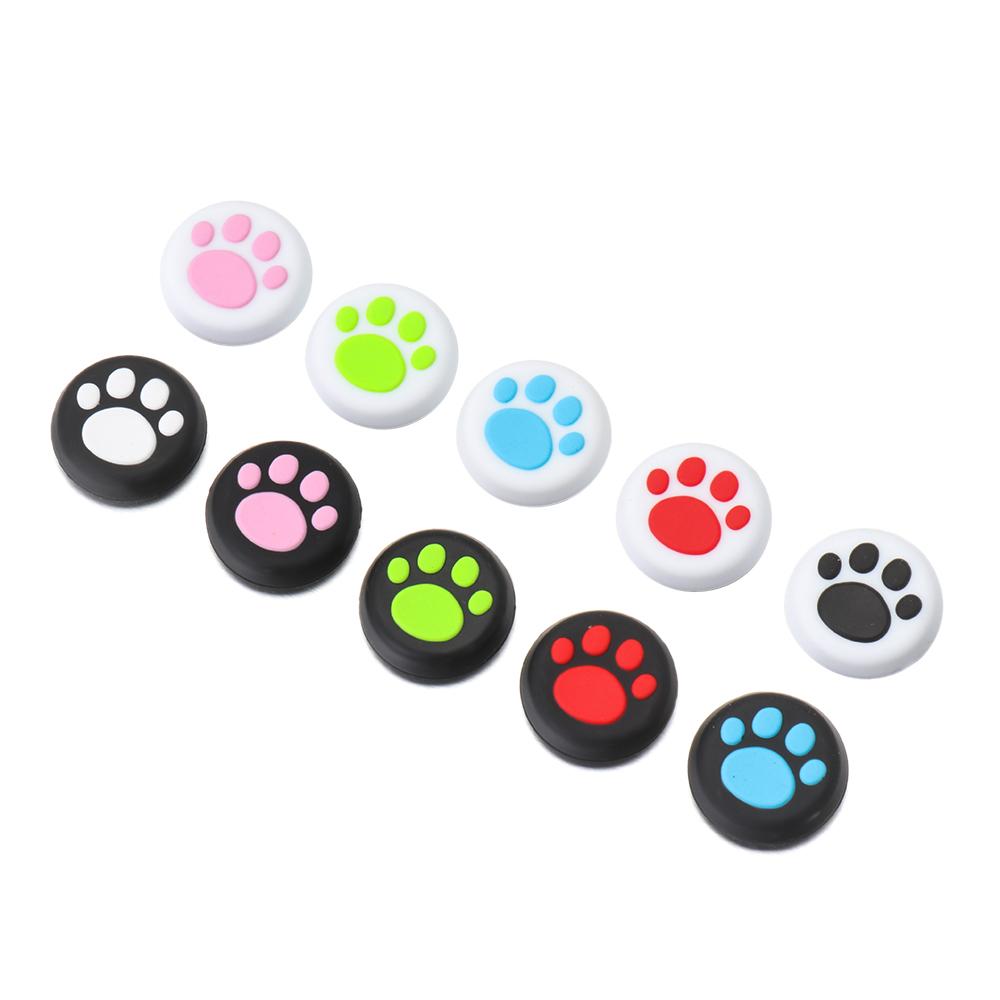 4 Pcs Soft Cover Analog Thumb Sticks Grips Caps Silicone Controller