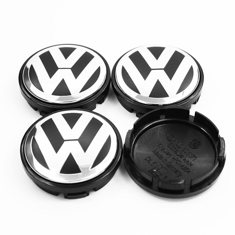 4pcs 55mm 65mm Car Wheel Center Caps Rim Hub Caps For Volkswagen VW Golf 4 5 6 I8Passat Jetta Beetle CC Bora Polo Touareg Tiguan
