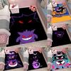 Pokémon Gengar Themed XXL Rug Cool Gengar Patterns with Vivid Colors Dynamic Styles Designs Soft Floor Mat for Bedroom
