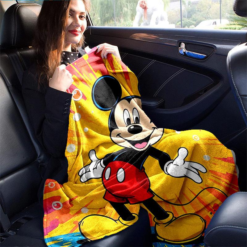 1pc Mickey Mouse Home Decor Blanket Perfect for Couch, Bedroom, Living Room, Travel