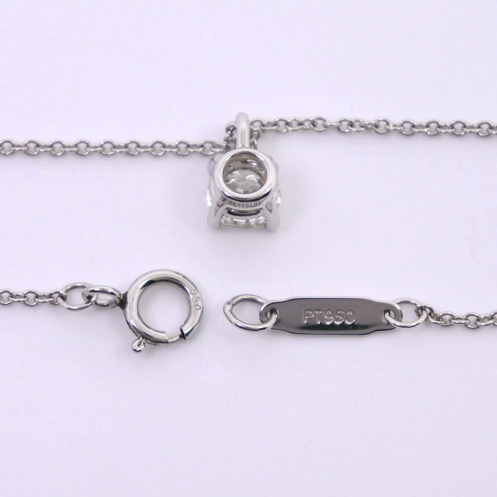 TIFFANY&Co. Collier Solitaire 0.3ct Platine Pt950/diamant 2.5g Femmes Occasion
