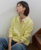 OURHOPE Essential Button Collar Knit - Yellow