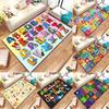 1PC Children's Alphabet Learning Carpet ABC Animal Alphabet Cartoon Early Educatio Kid Crawling Playroom Rug Gift