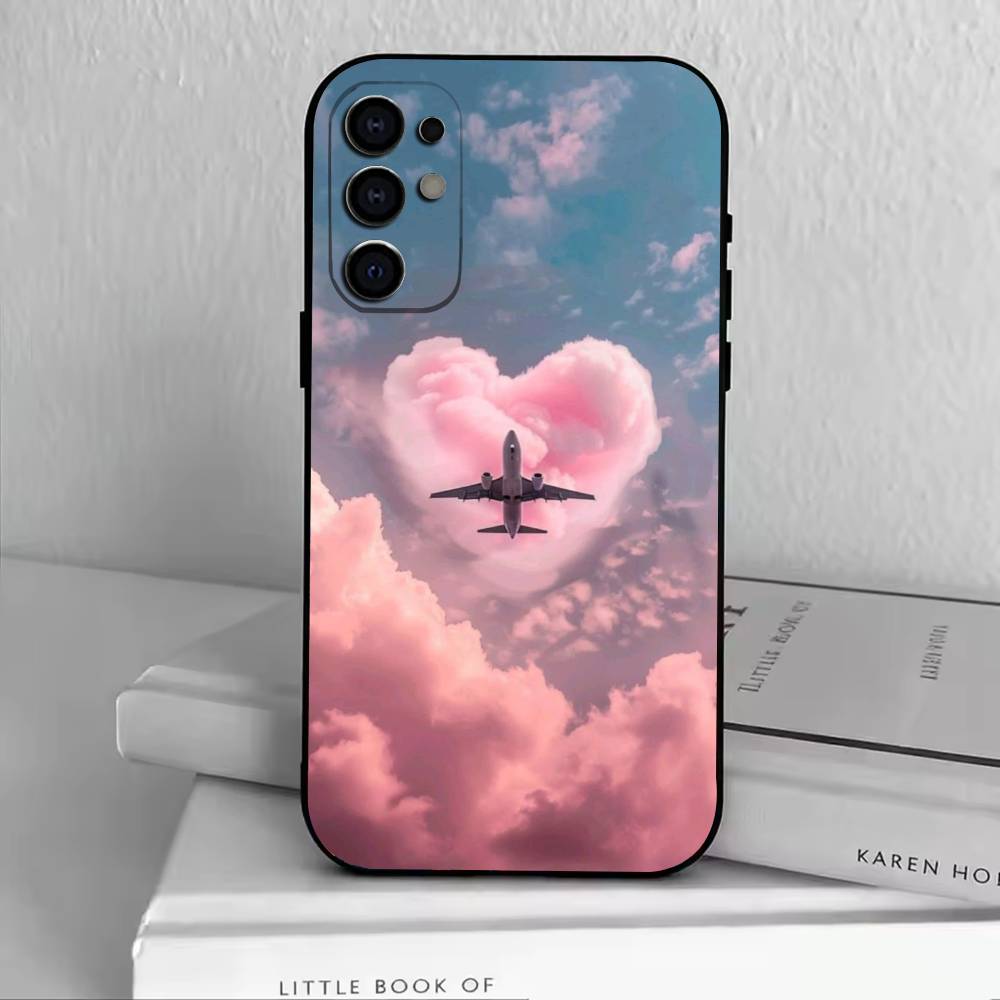 Étui de téléphone Avion Avion Pour Samsung S25,S24,S21,S22,S23,S30,Ultra,S20,Plus,Fe,Housse Souple en Silicone Noir