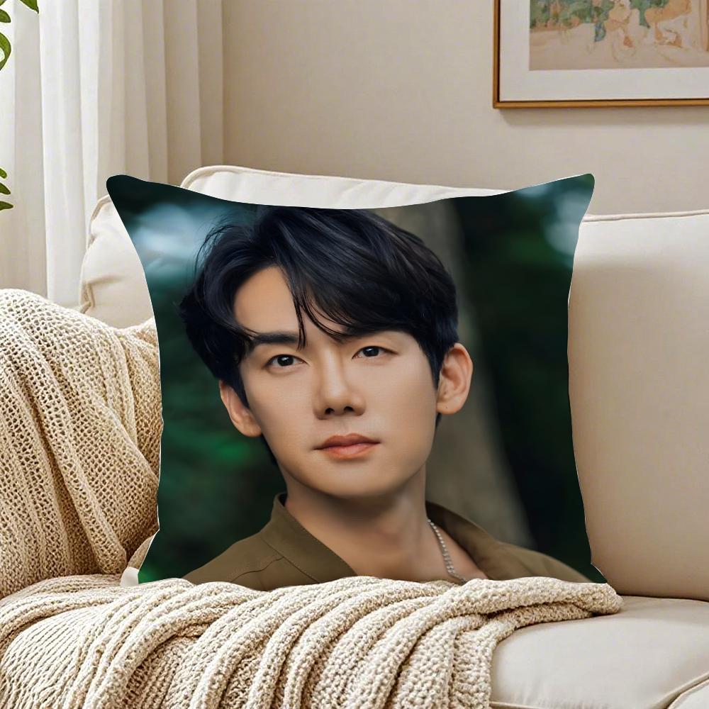 Famous Korean Actor HHyun BBin Cushion Cover Linen Pillowcase Soft  for Sofa Bed Home Room Decor