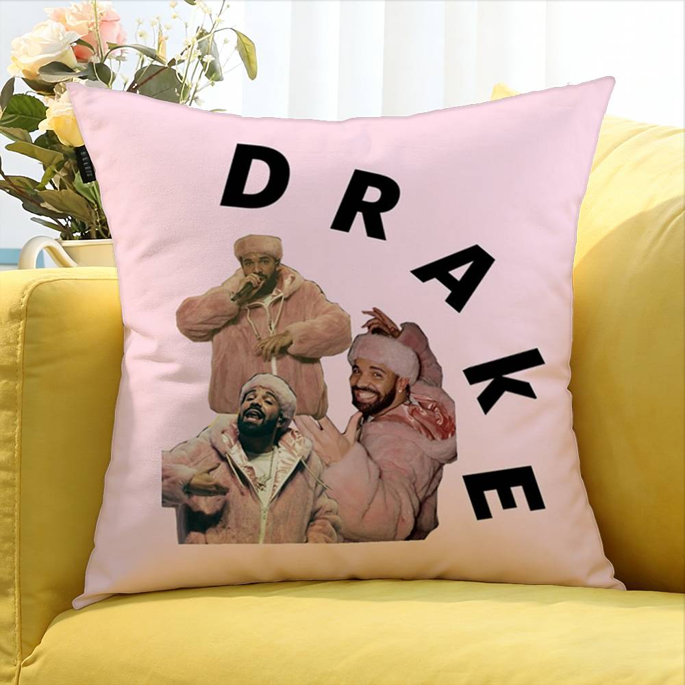Rapper D-Drake World Various Sizes Square Pillow Case For Car Home Bedchamber Decor