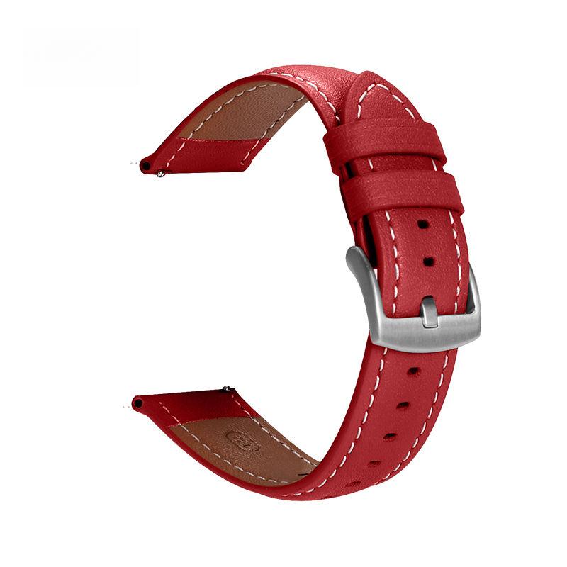20 mm 22 mm Leder-Uhrenarmband - weich, langlebig, wasserdicht für Samsung Galaxy Watch, Huawei Watch, Xiaomi Watch, Garmin Watch, Amazfit Watch