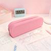 Yousheng Silicone Pencil Case Soft Touch Pencil Bag with Zipper Portable Student Stationery Storage Bag Large Capacity Pen Pouch for School Teens