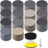GOH DODD 50mm Waterproof 12 for Precision Mirror Car Jewelry Waterproof Sandpaper with Backing Pads Each of and 123-Pack Sandpaper, Types, #60-#10000,