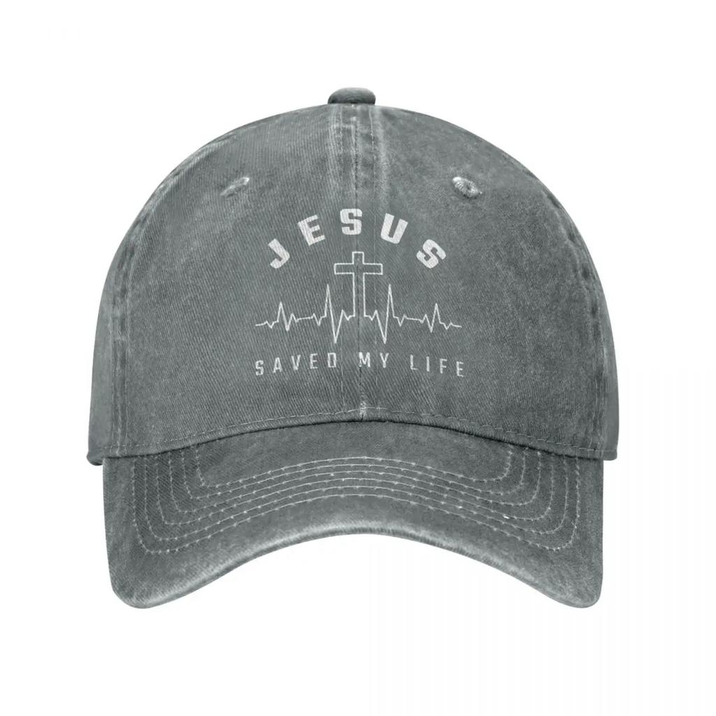 Jesus Christ Christianity Jesus Saved My Life Baseball Cap Unisex Women Hat Adjustable Casquette Gorras