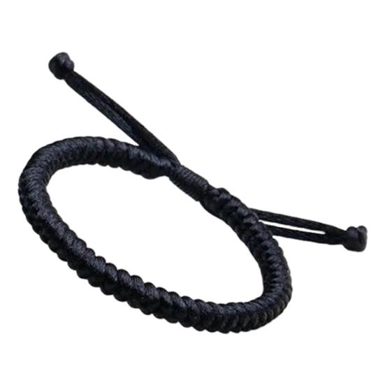 Braccialetti di Corda Intrecciata Fatti a Mano Regolabili Rosso/Nero Braccialetto di Corda Intrecciata Amuleto Portafortuna Accessorio per Donne Ragazze
