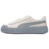 Retro Trendy Fashion Lightweight Low-Top Sneakers Women Sneakers Light-Gray 398910-04