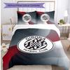 Girona FC Printed 3PCS Bedding Set Breathable Duvet Cover with Pillowcases Decorative Bed Linen for Bedroom Home