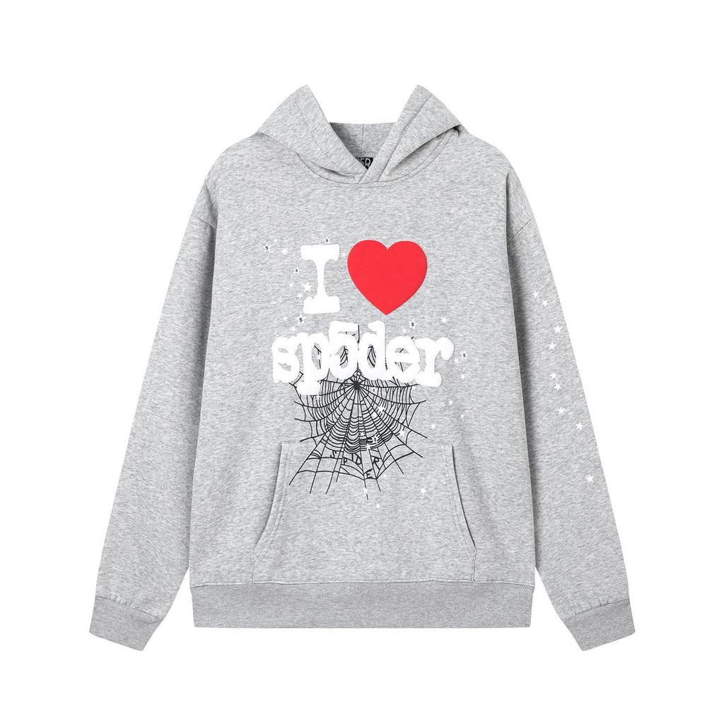 Young Thug Style Foam Letter Hoodie - Pink Hip-Hop Sweatshirt for Couples