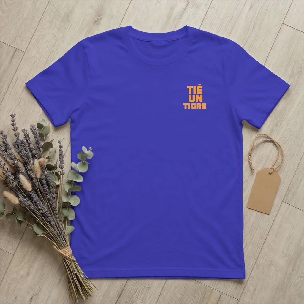 Unisexs Tie Un Tigre MarseilleExpression T Shirts Funny Drinking Cotton Merch Novelty Short Sleeve Crewneck Tees Birthday TShirt