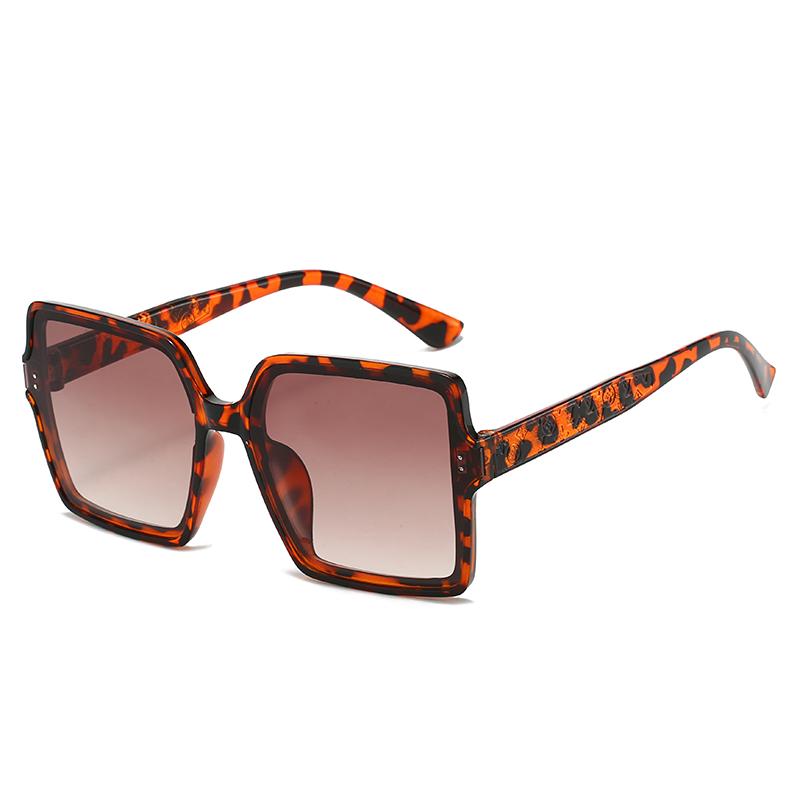 Fashion Style Oversized Square Sunglasse Women's Men's Retro Style Classical Large Glasses Frame Brand Sun Eyeglasses Vintage Style Travel Man Lady