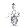 Ciondoli in argento sterling 925 con perline, ciondolo a forma di animale, adatti per collana, braccialetto, regalo per donne e feste