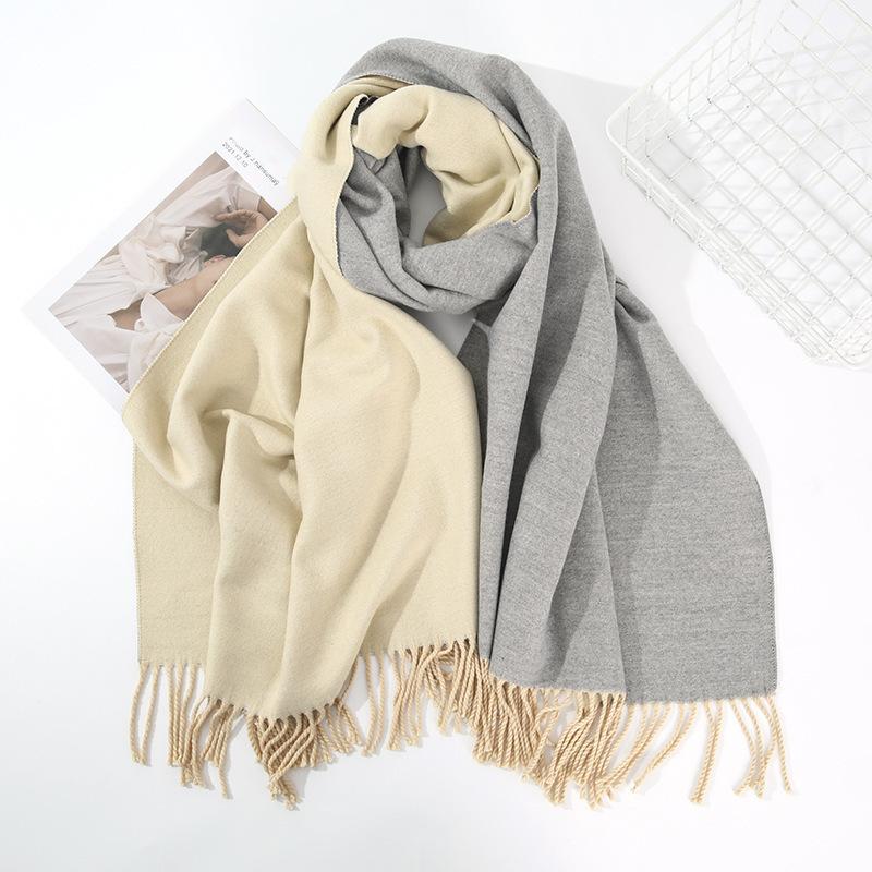 Eșarfă groase de cașmir pentru femei, șaluri și împachetări mari de pashmina, pătură ușoară, eșarfă pentru rochie de seară, caldă, zilnic, birou de călătorie