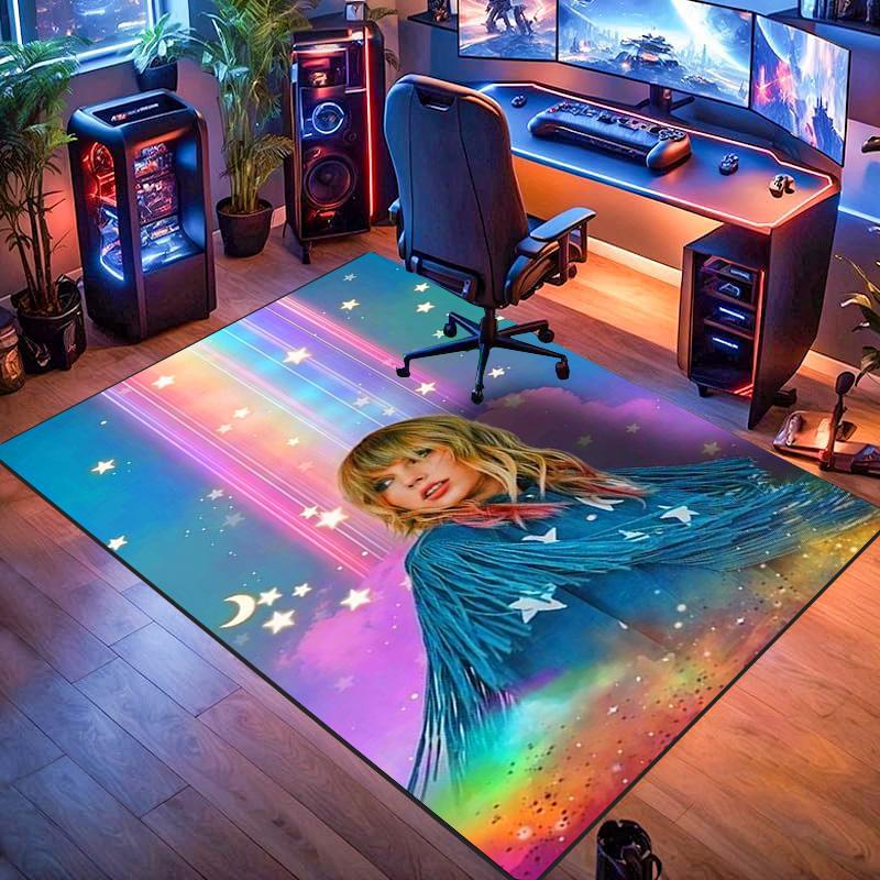 Starry Dreams Rainbow Hues Carpet Living Room and Bedroom Mats Floor Mats Dormitory Decoration Room Fashion