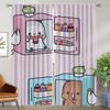 Bubu and Dud Blackout Curtains 2 Pieces Curtains Child Room Partition Halloween Decoration Window Curtain Shades Living Kitchen