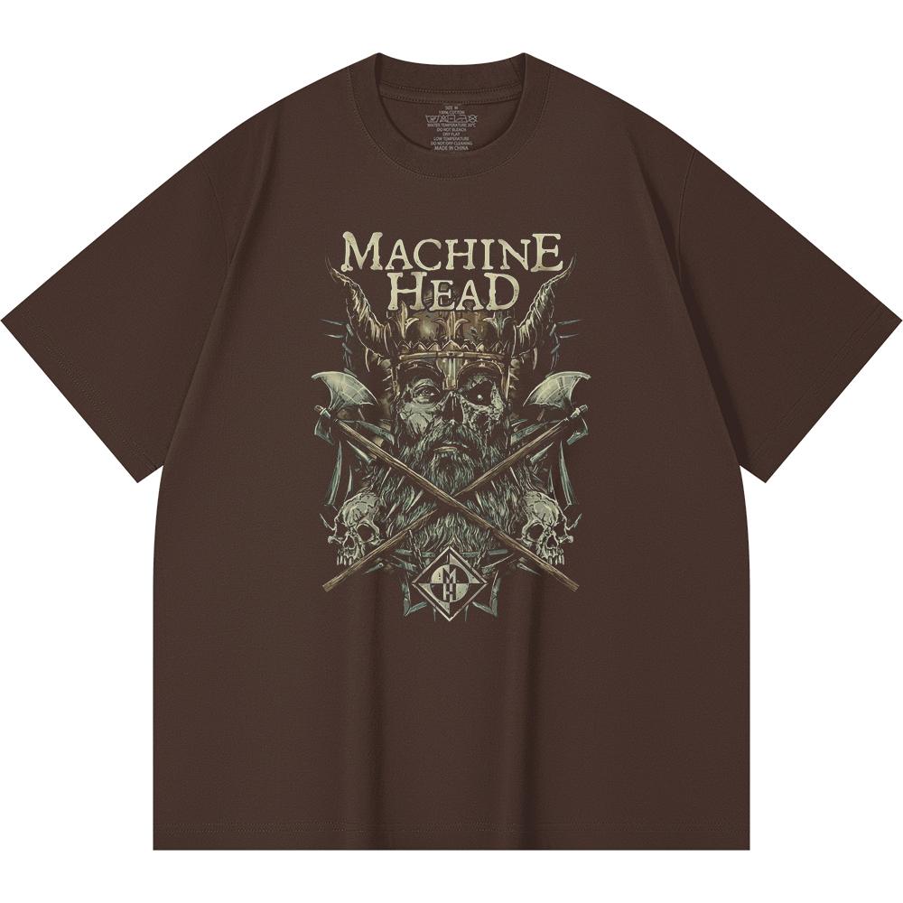 230 g/m² 100% Baumwolle Heavy Metal T-Shirt Rockband Beliebte Musik Druck Unisex Schweres Baumwoll-T-Shirt
