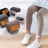 Girl Stretch Leggings Letters Baby Kids Leggings Girl Clothes Pants Toddler Child Soft Knitted Pants Trousers