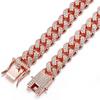 13mm Diamond-Studded Cuban Gold Chain Pet Necklace - Fashion Hip Hop Choker for Cats and Dogs