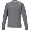 Stretch Sweat Crew Neck Training Jersey for Easy Heather Size Medium Movement, Gray, 32MCA052,