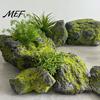 Simulation Stone for Professional Photography Artificial Moss Rocks Landscaping, Lightweight Faux Decor Outdoor Safe Habitat Aquatic Life Garden Pond