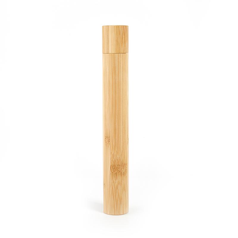 Natural Eco Friendly Bamboo Toothbrush Travel Case Reusable Bamboo Travel Holder