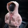 Car Gear Shift Hoodie Cover Cute Sweatshirt Shifter Knob Cover Gear Shift Knob Handle Decoration Fits Manual Automatic Universal Car Shift