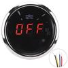 Indicator Digital Nivel Apă 52mm 2in Impermeabil AntiAburire LED cu Alarmă Inteligentă pentru Auto Bărci(Cadran negru 24033Ohm )