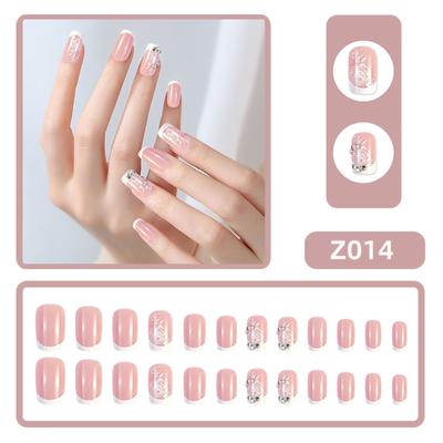 24 buc. Unghii Artificiale Purtătoare Unghii Transparente ca Gheața