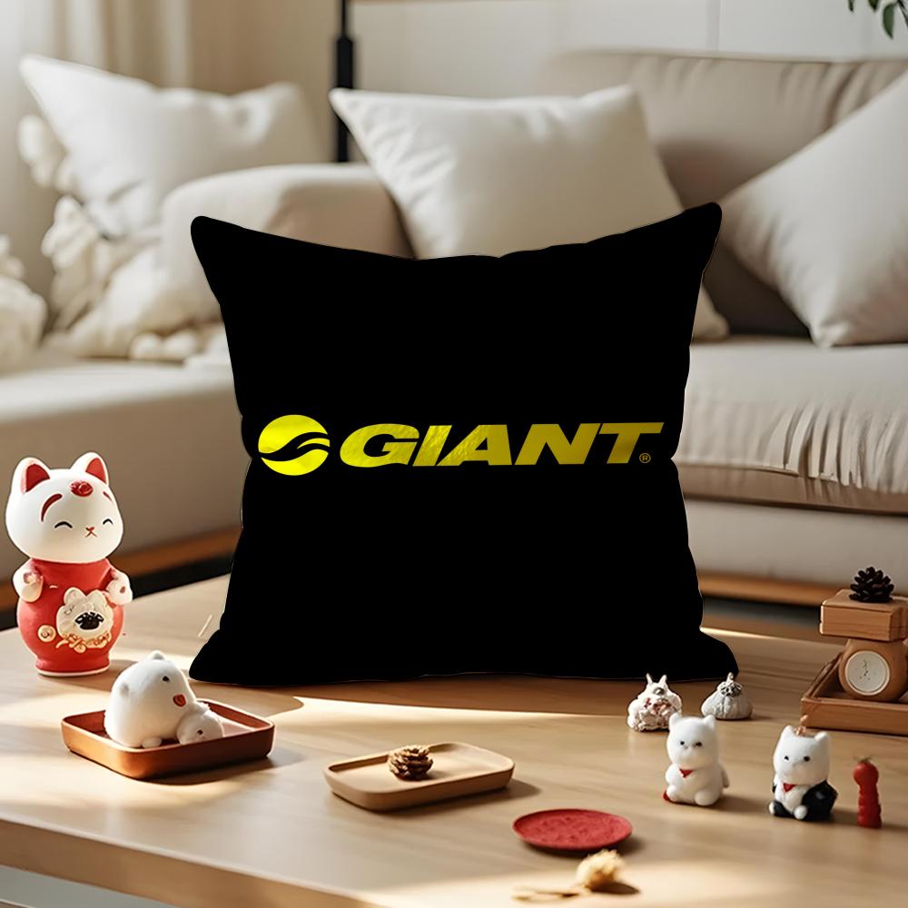 G-Giant Bicycle Cushion Cover Silky Short Plush With Invisible Zipper Dustproof Sofa Pillow Cover For Home Decor