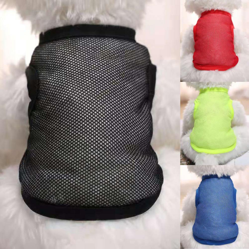 Dog Shirt Plain Breathable Mesh Fabric Quick Drying Puppy T-Shirt for Summer