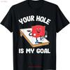Your Hole Is My Goal Corn Bean Bag Sarcastic Cornhole T Shirt Vintage Washed Casual Stretched Graphic Stylish